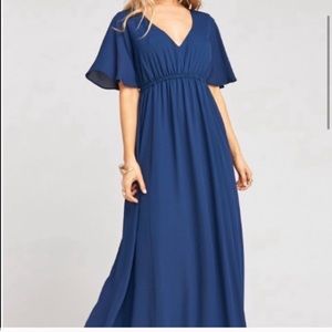 Show Me Your Mumu Navy Emily Maxi dress